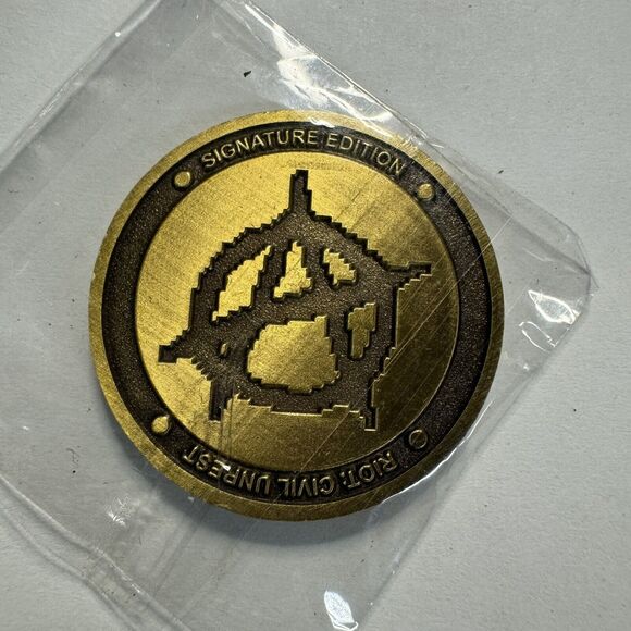 Riot Civil Unrest Signature Edition Video Game Collector Coin - Picture 1 of 2